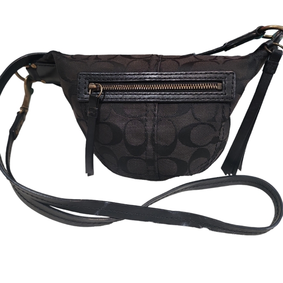 Coach Y2K Signature Mini Crossbody Swingpack Black Jacquard Bag - Picture 3 of 17